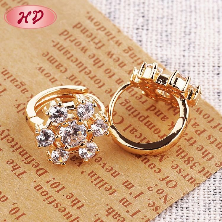 New Arrival Simple Luxury Fashion Gold Huggies Earring