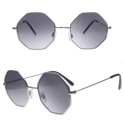 Polygon Frame Metal Fashion Sunglasses Unisex
