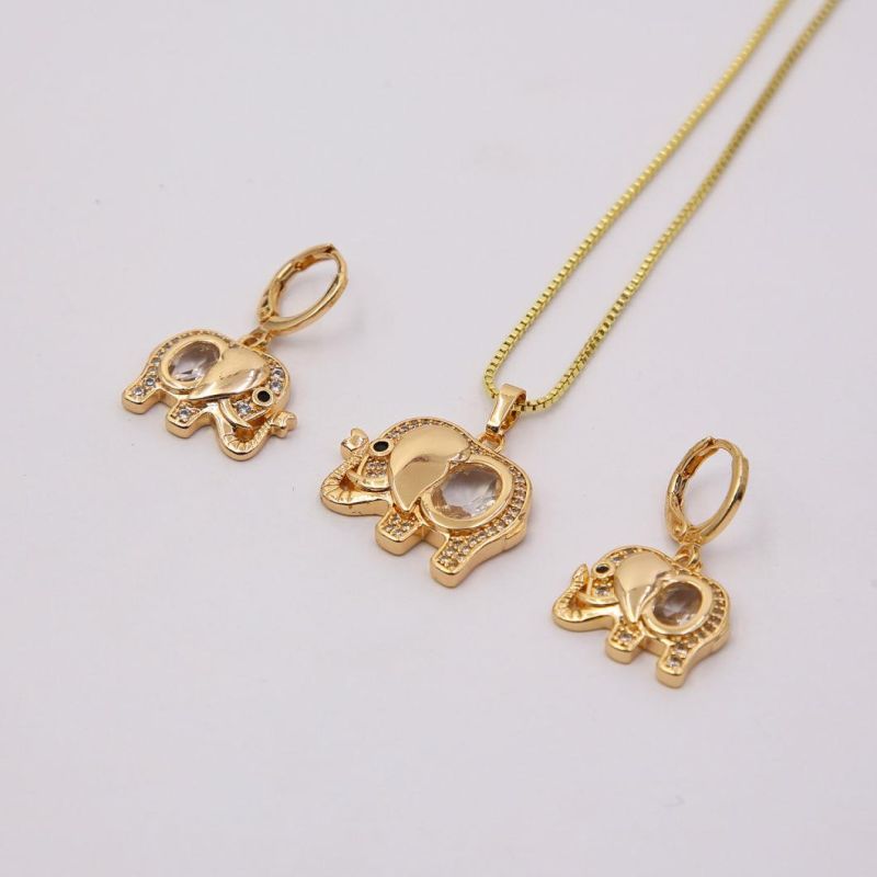 Hot Sale Fashion Gold Plated Crystal Jewelry Set