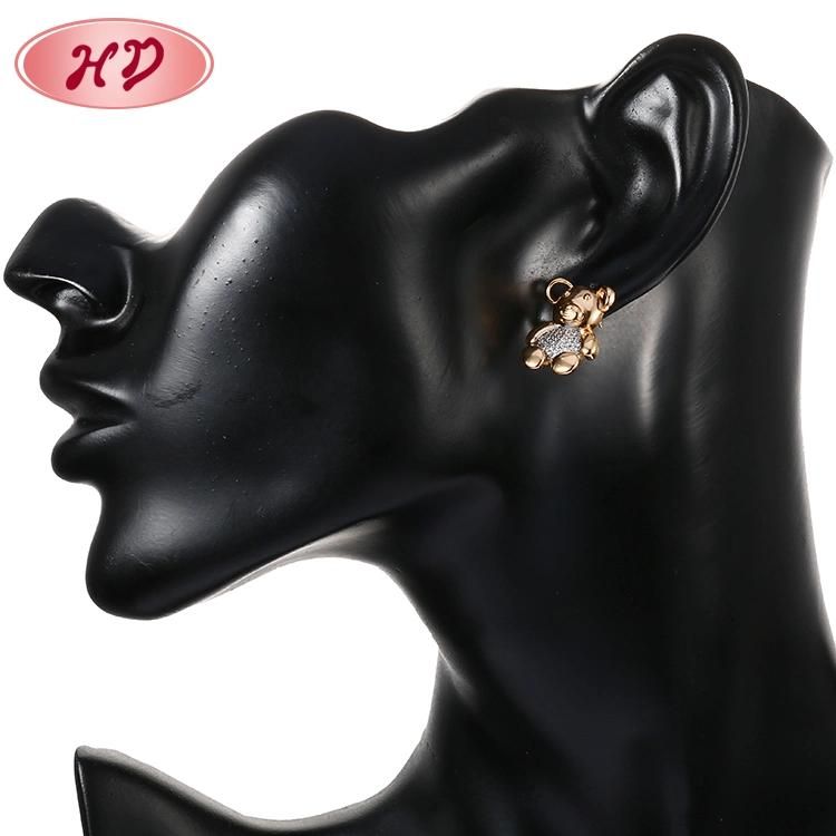 Fashion Accessories 18K Gold Plated Silver Alloy Women Jewelry Sets Chain Pendant Necklace with CZ Crystal