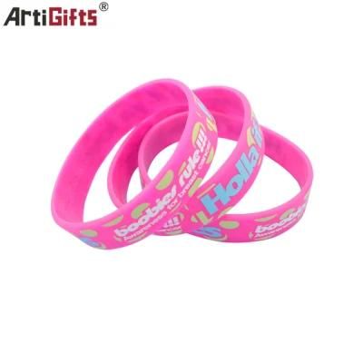 Fashion Charm Rubber Bracelet for Promotional Gifts
