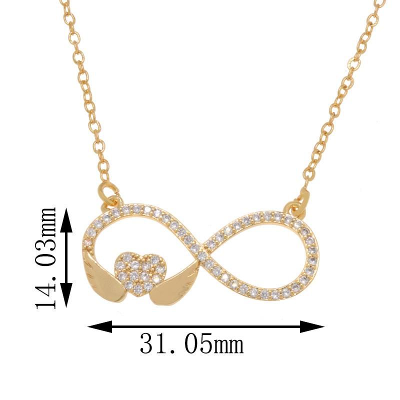 Hot Sale Cubic Zirconia Ladies Love Fashion Jewelry Necklace