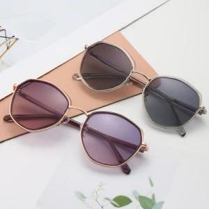 New Pleated Tr Metal Frame Fashion Polarized UV400 Sunglasses