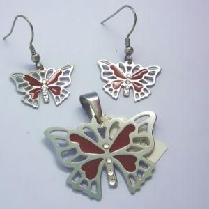 Butterfly Shape Stainless Steel Jewelry Set (ST1054)