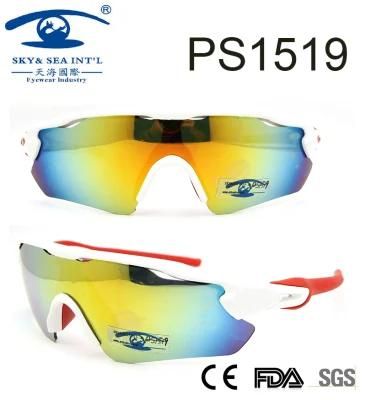 Newest Sports Style Popular Frame Plastic Sunglasses (PS1519)