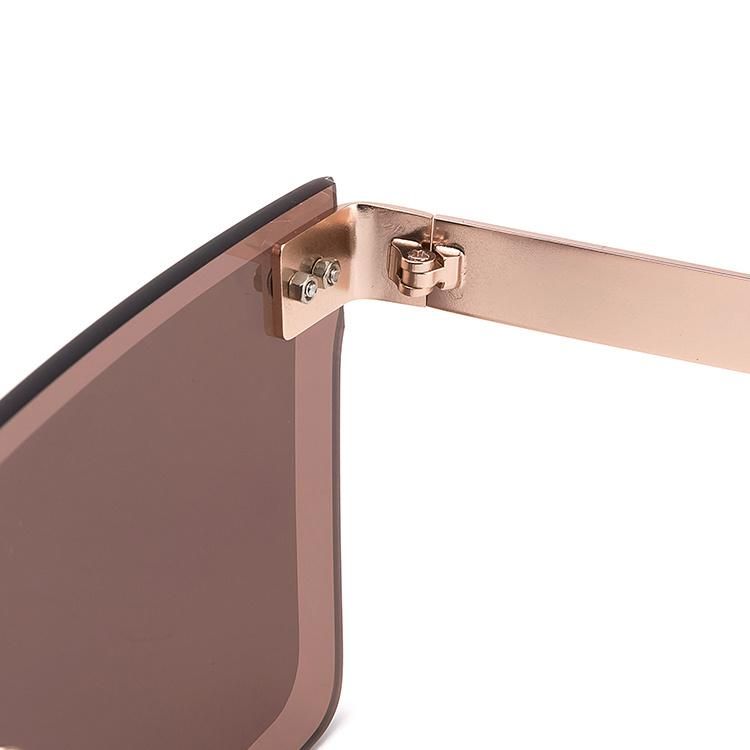 2019 One Piece Fashionable Frameless Metal Sunglasses