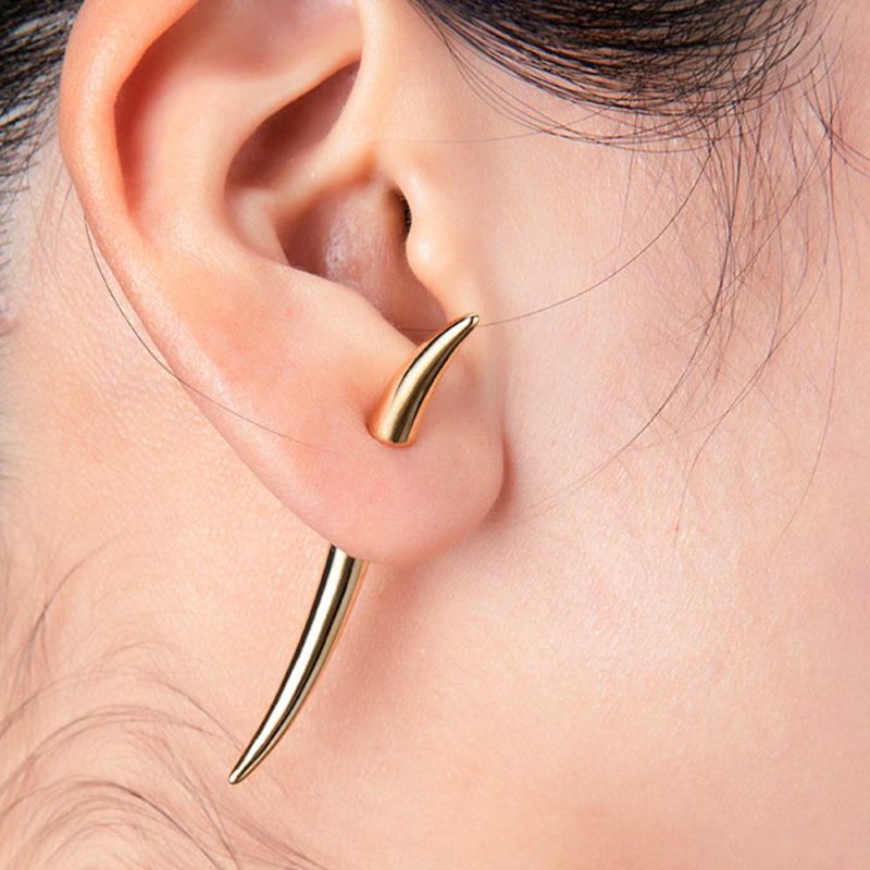 High Quality Polish Effect Copper Earring in Pepper Design