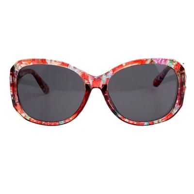 Latest Oval Face Fashion Sunglass with Butterfly Decoration