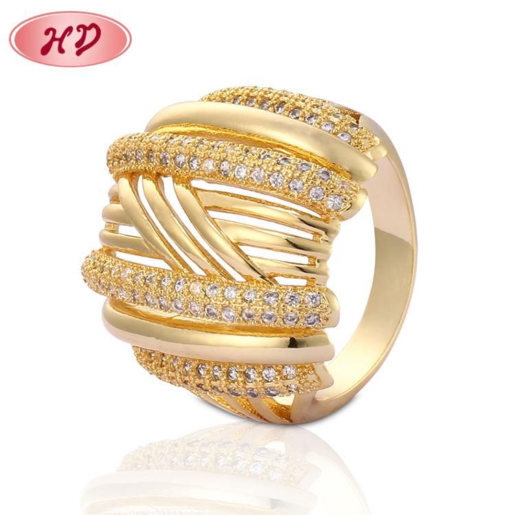 18K Gold Plated Fashion Wedding Engagement Jewelry Silver Stainless Steel Finger Man Rings Design