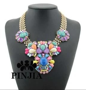 Wholesale Beaded Crystal Stone Necklace Fashion Imitation Jewelry