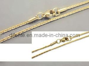 Fashion Gold Plated Stainless Steel Chains Jewelry (NC1231)