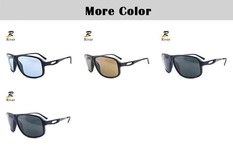 P0068 Hollow Temple Design Stock Polarized Men Sunglasses