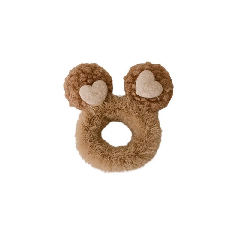 Cute Plush Three-Dimensional Love Cat Ears Small Deer Antler Rubber Band Japanese Milk Cute Fun Hair Bands