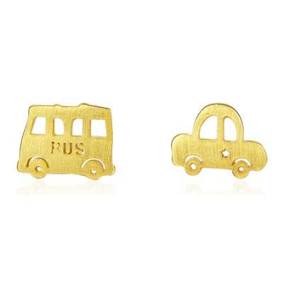 New Sliver Needle Car and Bus Ear Stud for Young Ladies