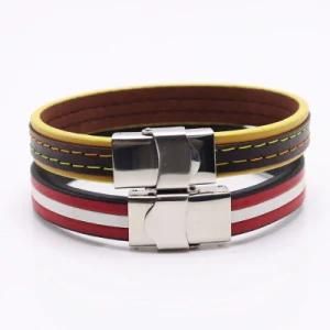 Fashion Women Handmade Genuine Leather Men Jewelry Bracelet