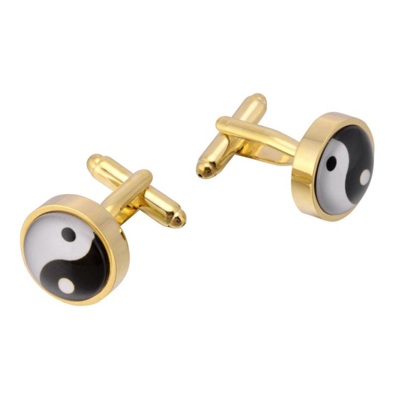 2021 Special Yinyang Cufflink Custom Pattern Uniform Unisex