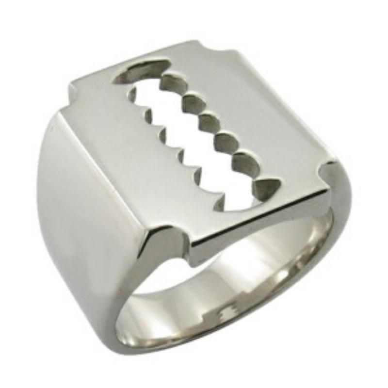 Split Metal Men Finger Ring