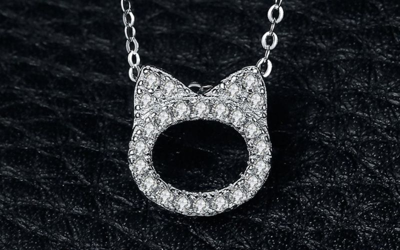 Fashion Cat Designs 925 Sterling Silver Cat Pendants for Ladies Silver Jewelry Wholesale
