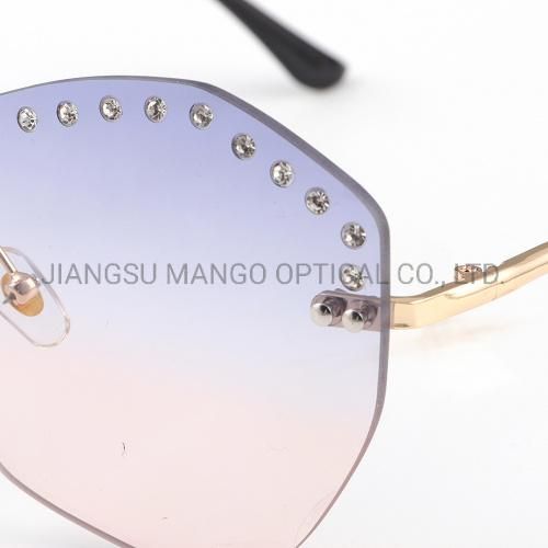 Diamonds Decoration Polygon Fashion Sunglasses