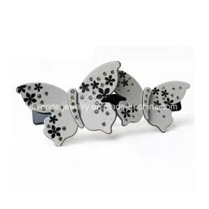 Hair Jewelry Plant Butterfly with Rhinestone Hair Clip for Girls