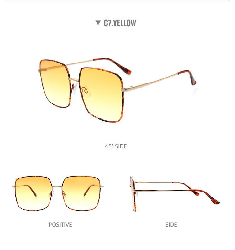 2022 New Fashion Sunglasses UV400 Oversized Classic Design Glasses Big Frame