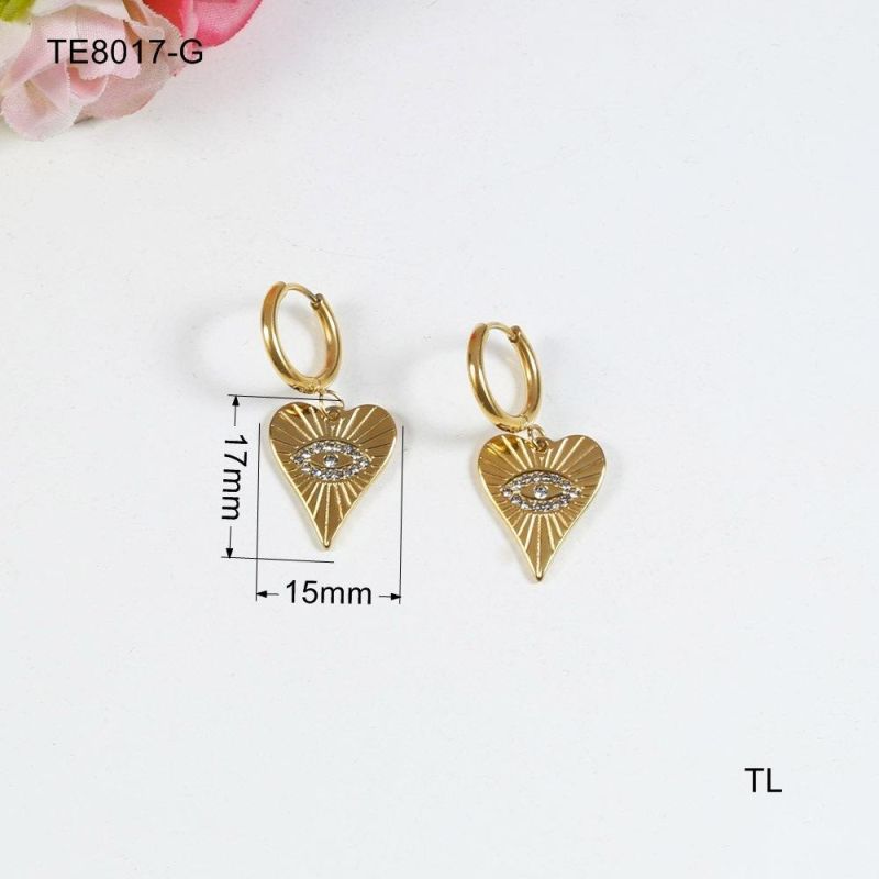 Manufacturer Custom High Quality Fashion jewellery Women 14K 18K Gold Love Heart Necklace Chain Diamond Zircon Jewelry