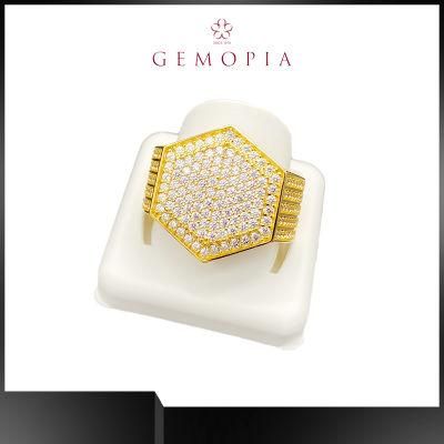 Hiphop/Rock Metal Geometry Circular Ring for Women Jewelry