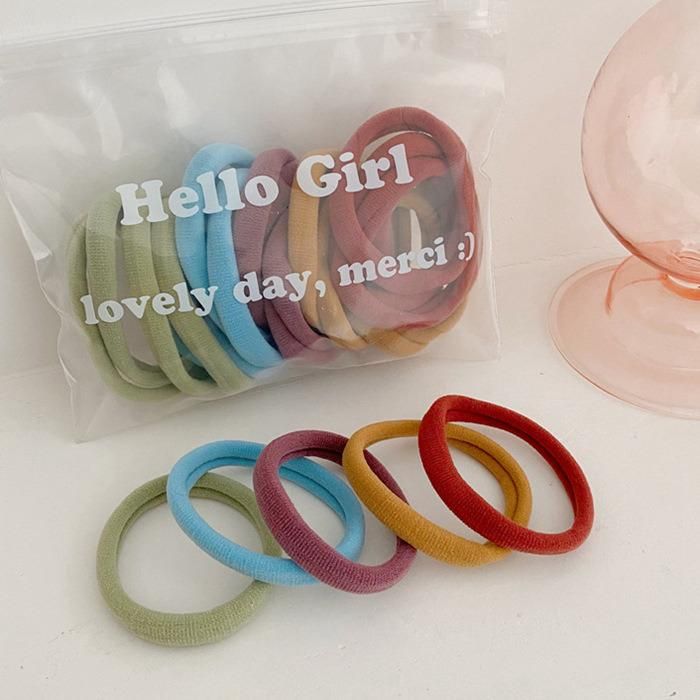 Elastic Hair Band Lovely Solid Rubber Bands Female Hair Accessories