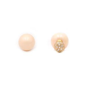 Fashion Accessories Women Jewelry Double Sided Ball Stud Earrings