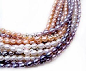 7-8mm Pink/Lavender/White Color Freshwater Pearl (JSYMC-631)