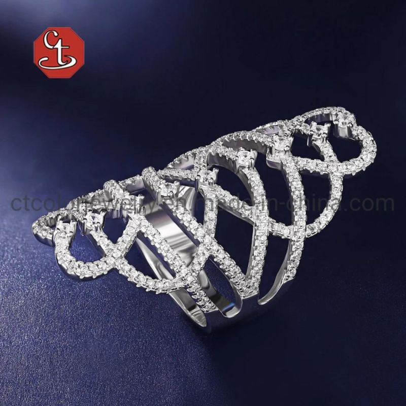2021 Fashion Jewelry Silver Heart Ring with Cubic Zircon