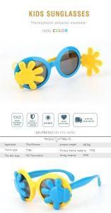 Silicone Foldable Cute Palm Kids Flip up Sunglass UV400 Polarized