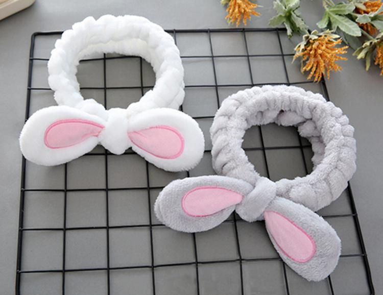Wholesale Custom OEM Cute Animal Face Bath SPA Makeup Headband
