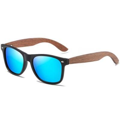 2021 New Wooden Fashion Sun Shades Cheap Price Custom Logo Printed Sun Glasses Promotional Women Men Polarized Sunglasses 2021