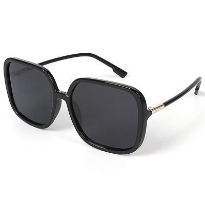 Fashion Anti Blue Light Sunglasses Large Frame Black Sunglass Oversized Shades Sun Glasses