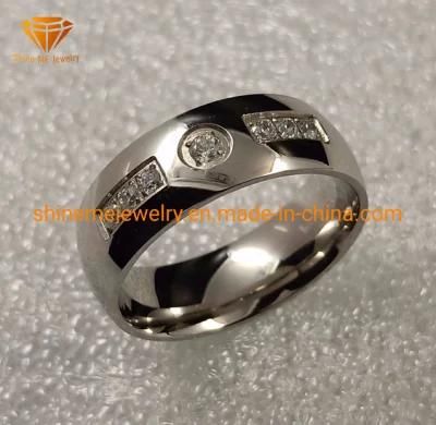 Fashion Jewelry Body Jewelry 316L Stainless Steel Diamond Ring SSR1952