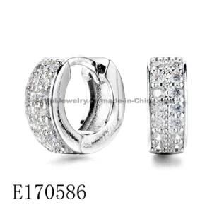 925 Sterling Silver Earring Rhodium Plating Customized Design for Wholesale