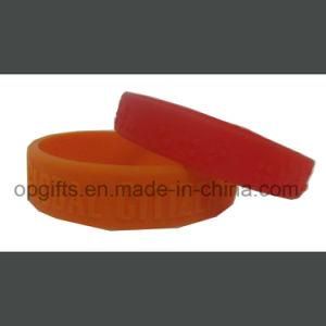 New Style Emboss or Debssed Silicon Band Silicone Bracelet