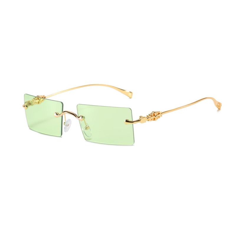 2020 No MOQ Frameless Colorful Fashion Metal Sunglasses