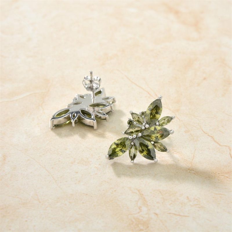 Classic Fashion Flower 925 Sterling Silver Stud Earrings