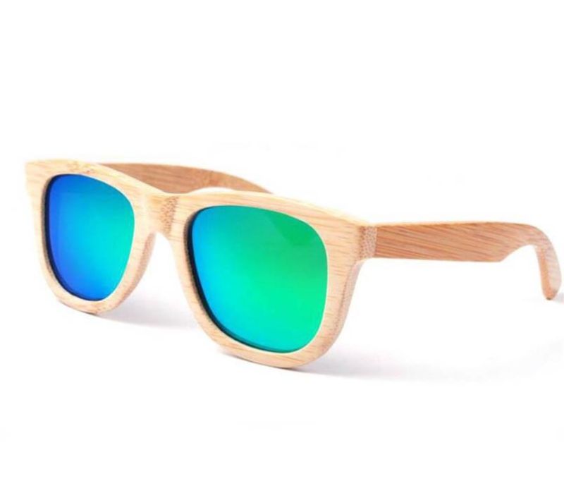 Explosion Hot Bamboo Glasses Retro-Coated Bamboo Legs Polarized Sunglasses Sg3018