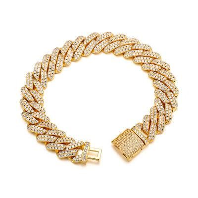 Copper with Zircon Bracelet for Men Jewelry