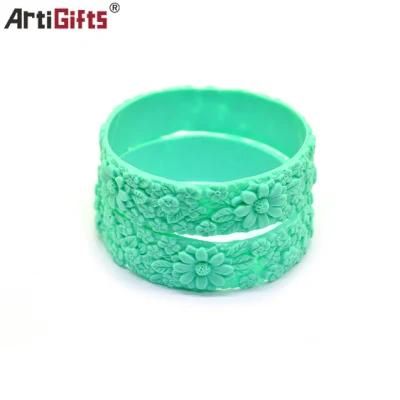 Custom Embossed Silicone Bracelet for Sports