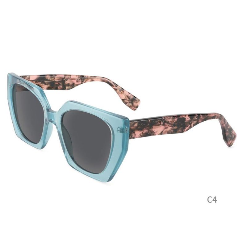 Trendy Fashion Acetate Square Sunglasses Hot Selling Oversized Frame Polarized Glasses Custom Logo Luxury Sun Glasses