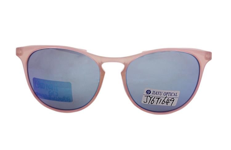 Vintage Round Plastic Frame Pink Girls Fashion Sunglasses for Women