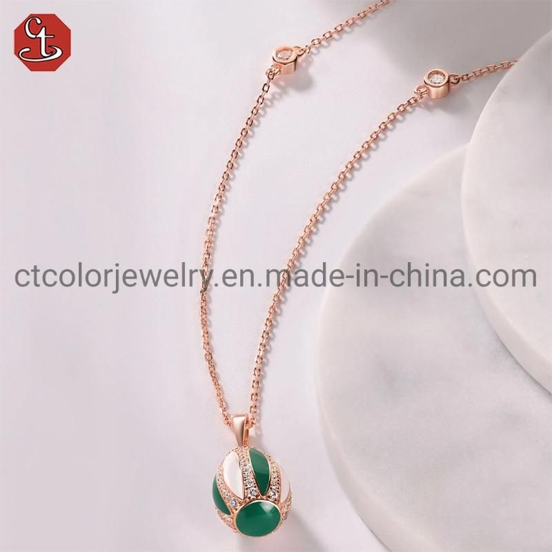 Fashion Jewelry 925 Silver Enamel Classical Jewelry Set for Weddings