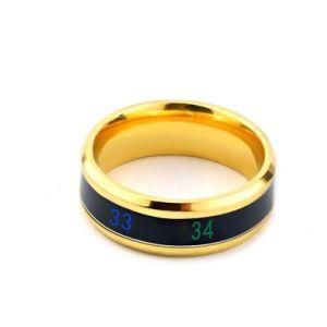 Temperature Ring Titanium Steel Mood Emotion Feeling Intelligent Temperature Sensitive Rings for Women Men