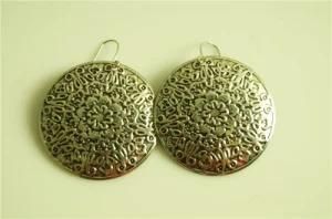 Flower Filigree Stamped Earring