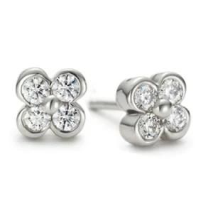 Hot Selling Sparkling CZ Crystal Earring in Fashion
