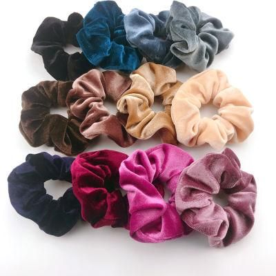 12 PCS Assorted Colors Hair Scrunchies Velvet Elastic Hair Bands Scrunchy Hair Ties Ropes Scrunchies for Women or Girls Hair Accessories